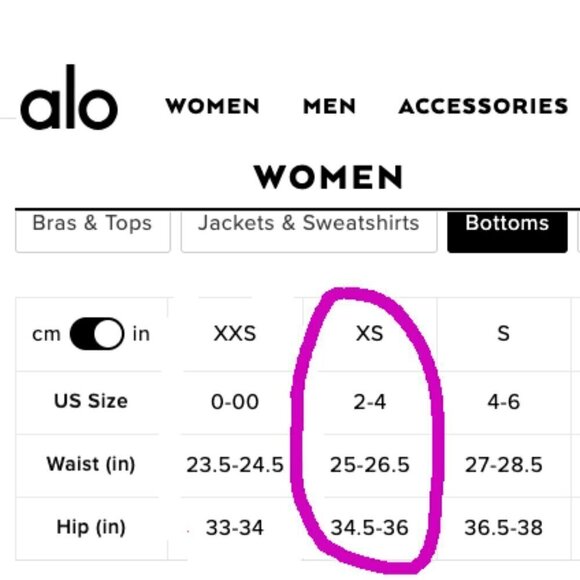 Alo Yoga Ice Goddess Ribbed Legging Purple & Grey Extra Long Stretch XS 2-4 - Picture 10 of 10